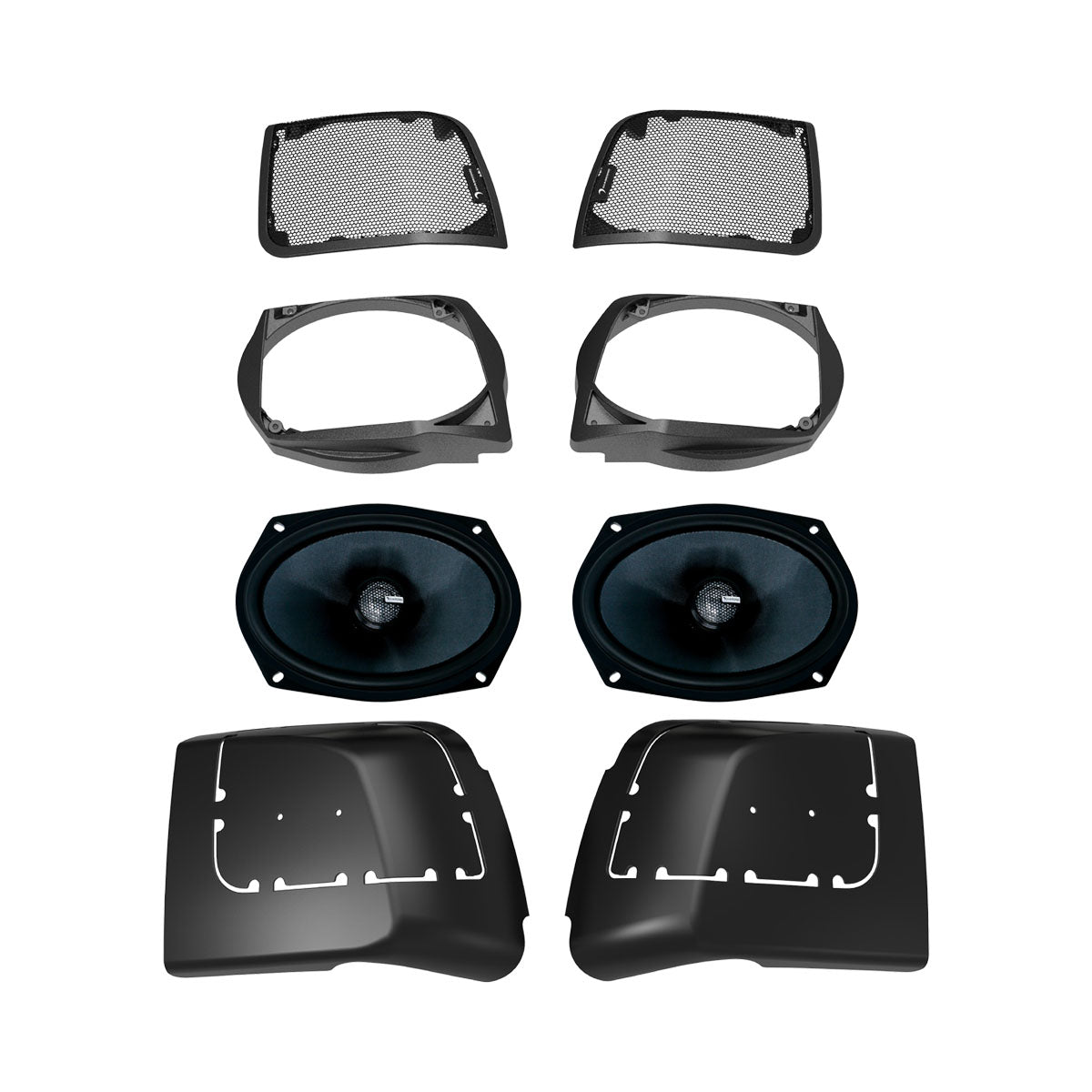 2014 - 2023 Harley Davidson® Cut In Lid Kit with MS69CX (4Ω) Speaker - MSMS694LK - MSMS694LK - Diamond Audio