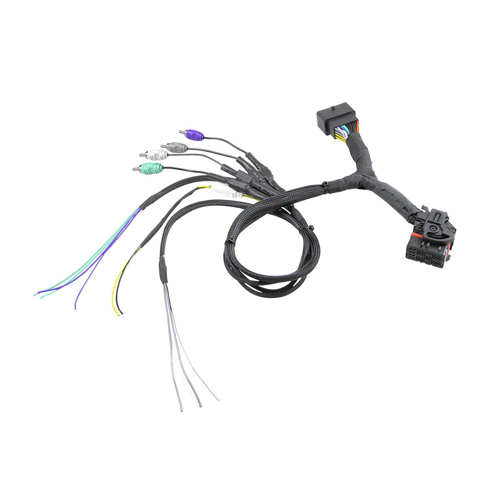2014-2023 Harley Davidson Radio T-Harness Kit (Standard Model) 4CH Inputs with Load Resistor & 4CH Outputs - MSTLINK
