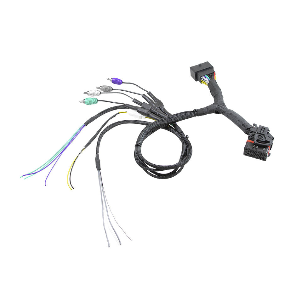 2014-2023 Harley Davidson Radio T-Harness Kit (Standard Model) 4CH Inputs with Load Resistor & 4CH Outputs - MSTLINK