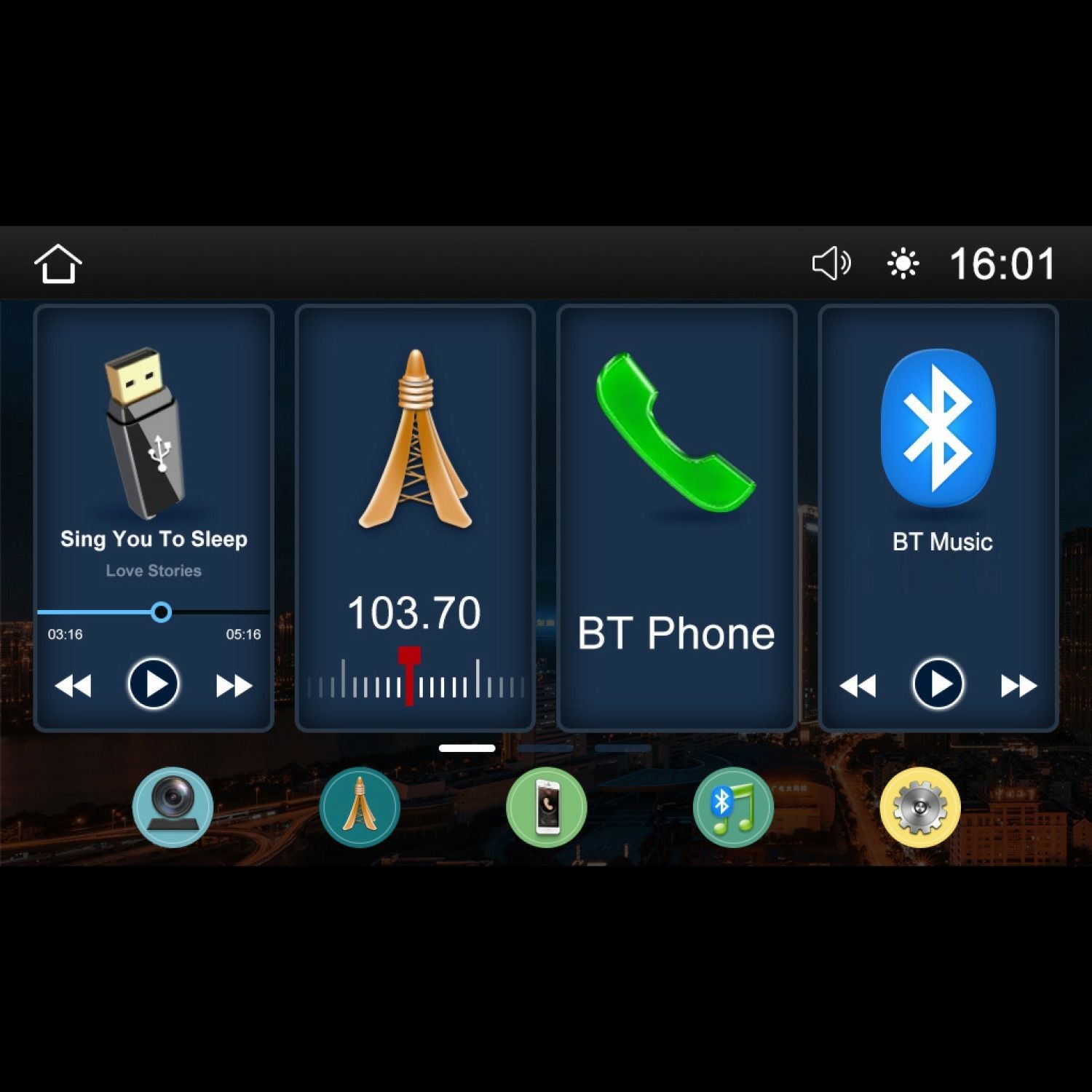 The 2014-2023 Harley Davidson® Plug N-Play Media Receiver - RPMHD14 features an infotainment display with options including USB, 