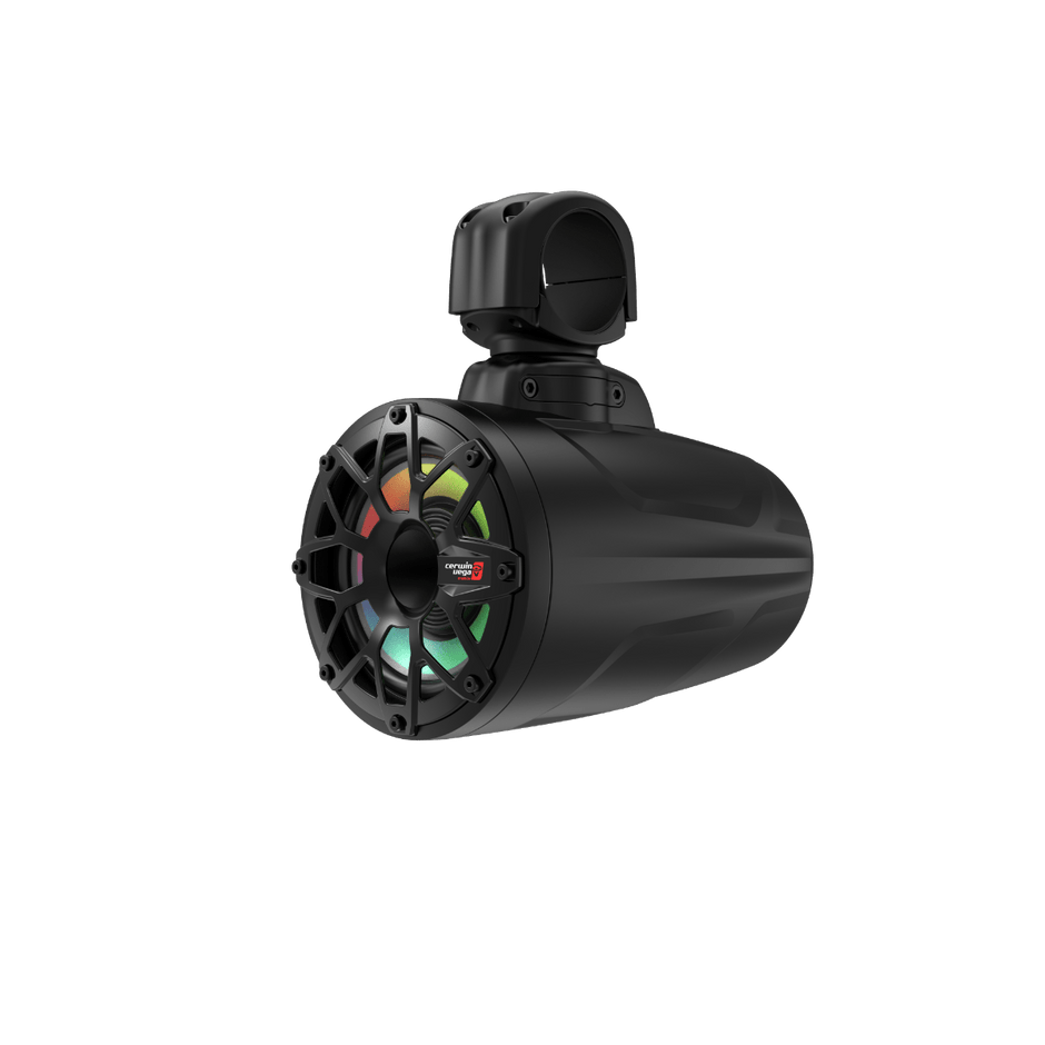2-Way Speaker System (Pair), Black and White Coated Voice Coil Injection PP Cone Rubber Surround