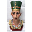 Egyptian Queen Nefertiti Decorative Bust Sculpture, Classic Accent Head Statue, 18 Inch
