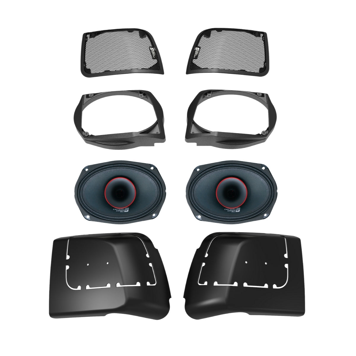2014 - 2023 Harley Davidson® Cut In Lid Kit with PH694 (4Ω) - RPMPH694LK - Cerwin Vega