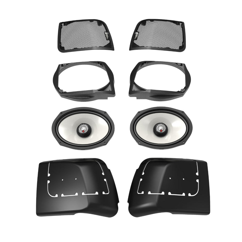 2014 - 2023 Harley Davidson® Cut In Lid Kit with SM69F4 (4Ω) - RPMSM694LK - Cerwin Vega