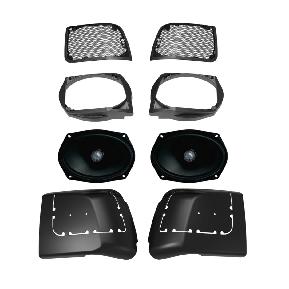 2014 - 2023 Harley Davidson® Cut In Lid Kit with ST69CX (4Ω) - RPMST694LK - Cerwin Vega