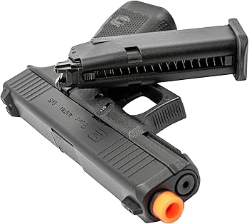Black Hunson Gun Club Play Set TOY Pistol with a Distinctive Orange Safety Tip 5 pcs.