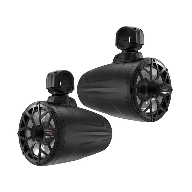 2 - Way Speaker System (Pair), Black and White Coated Voice Coil Injection PP Cone Rubber Surround - Cerwin Vega