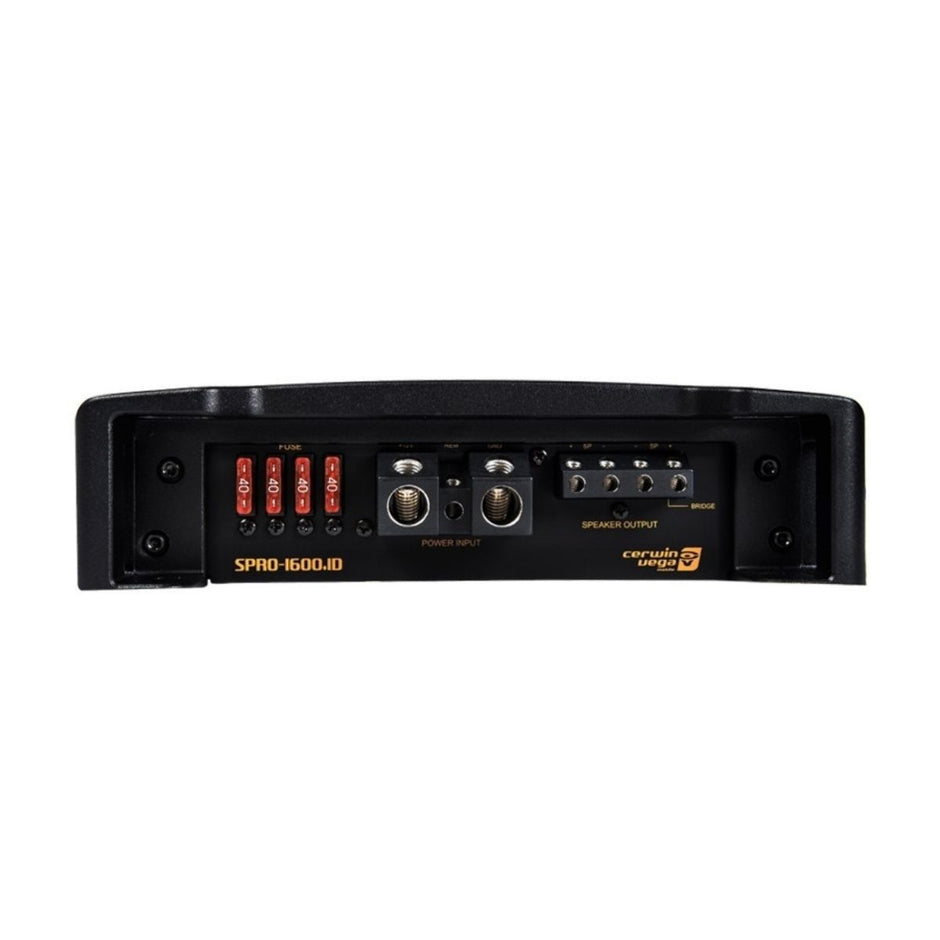 The Stroker Pro Amplifier has a black casing with power and speaker output terminals, labeled 