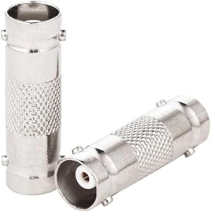 BNC Female to BNC Female Connector (Pack of 10) - Audio/Video Coaxial Coupler for Seamless Signal Transmission