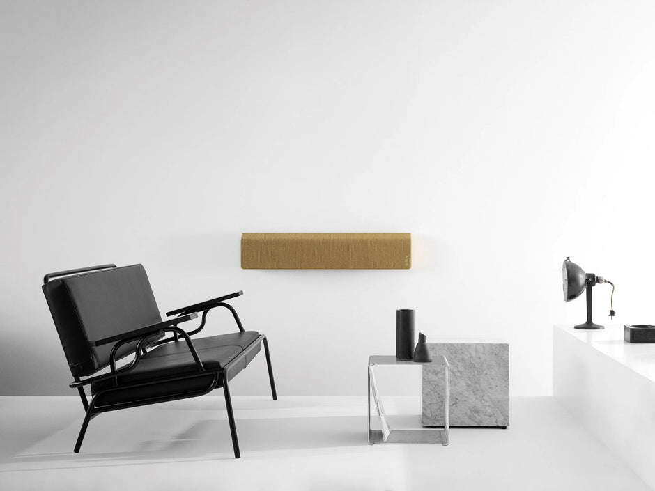 Vifa Stockholm 2.0 Bluetooth Soundbar, Nordic Design Soundbar, Highend Audiophile Speaker, High Performance Wireless Speaker with Smart APP Multi-Room System (Sand Yellow)