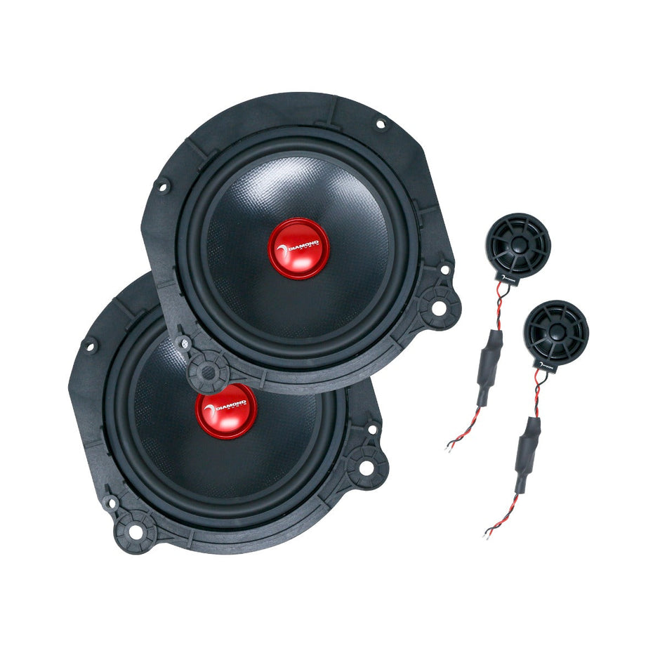 Tesla Model X - 6.5" 2-Way Component Speaker Set (Plug & Play) X-65C