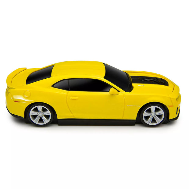 Wireless Bluetooth Computer Mouse - Computer Accessories - Yellow Wirelesss Mouse, Sports Car Design with LED Lights - Style #C95903
