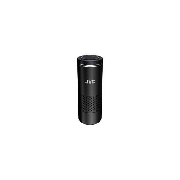 JVC KS-GA100 Car Air Purifier Portable USB Power Input HEPA Filter 3-Stage Filtration Motion Activated Controls Black